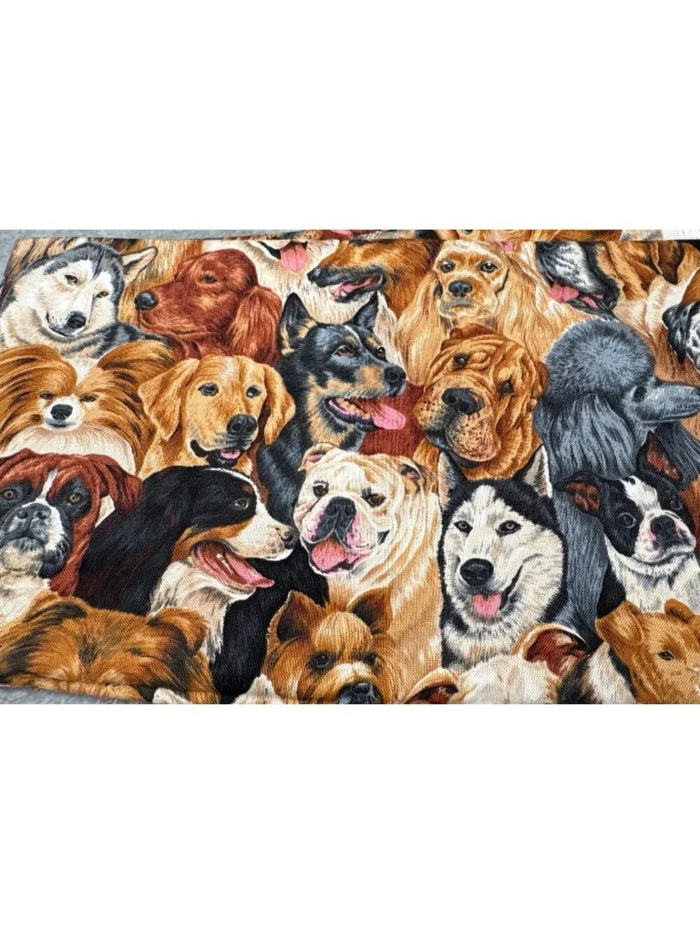Dog-Themed Cotton Fabric 